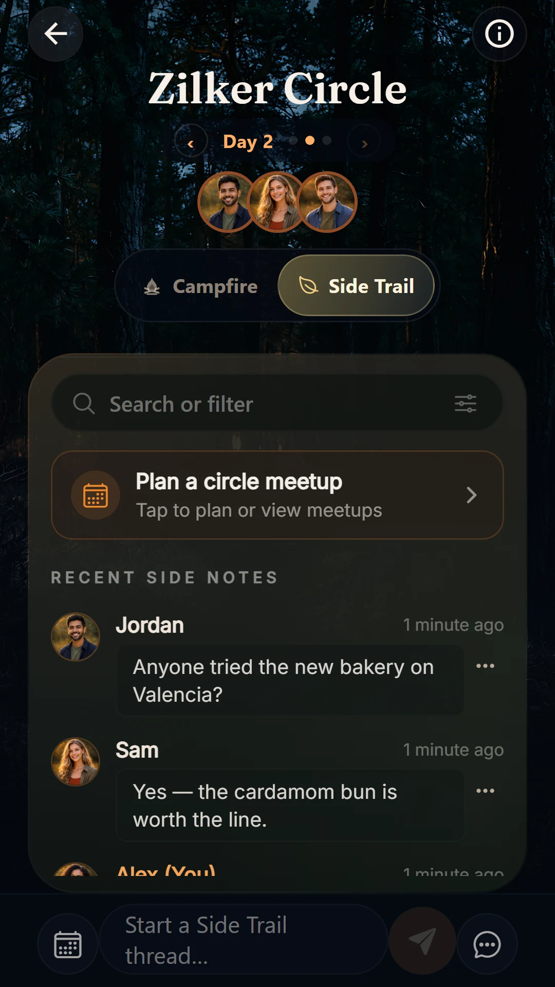 Kynward Side Trail — a lighter side conversation running alongside the Circle